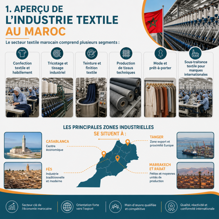 Production Textile au Maroc | Digitalisation et ERP pour les Usines